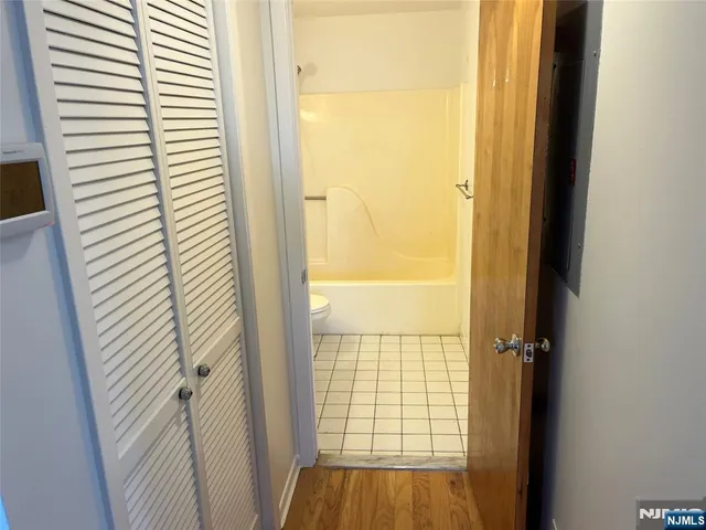 a view of a bathroom from a window