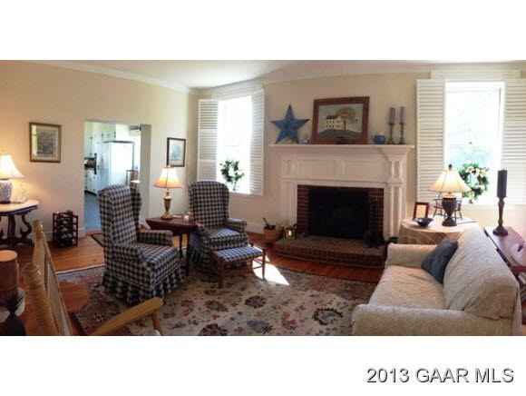 1766 Moffett Branch Road Churchville, VA 24421 - Photo 15 of 32 a living room with furniture and a fireplace