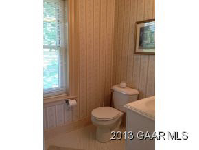 1766 Moffett Branch Road Churchville, VA 24421 - Photo 28 of 32 a bathroom with a toilet and a sign