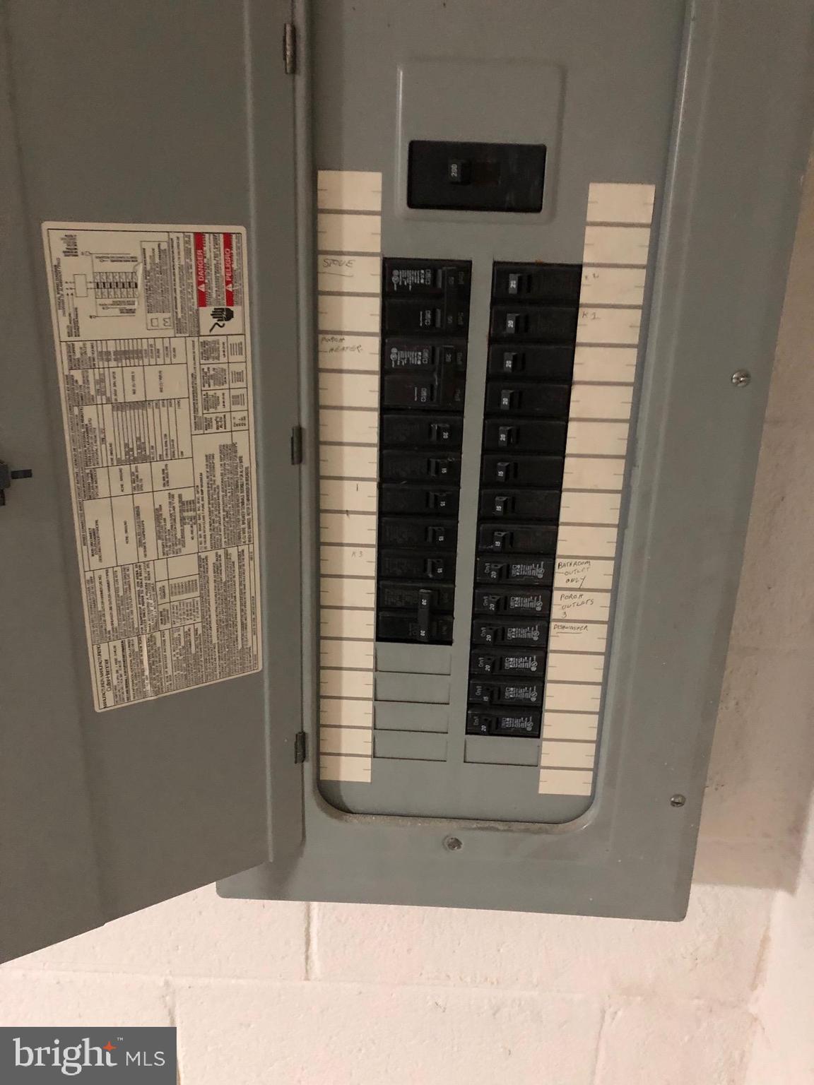 107 Cedar Road Wallingford, PA 19086 - Photo 26 of 30 Circuit breaker electric panel