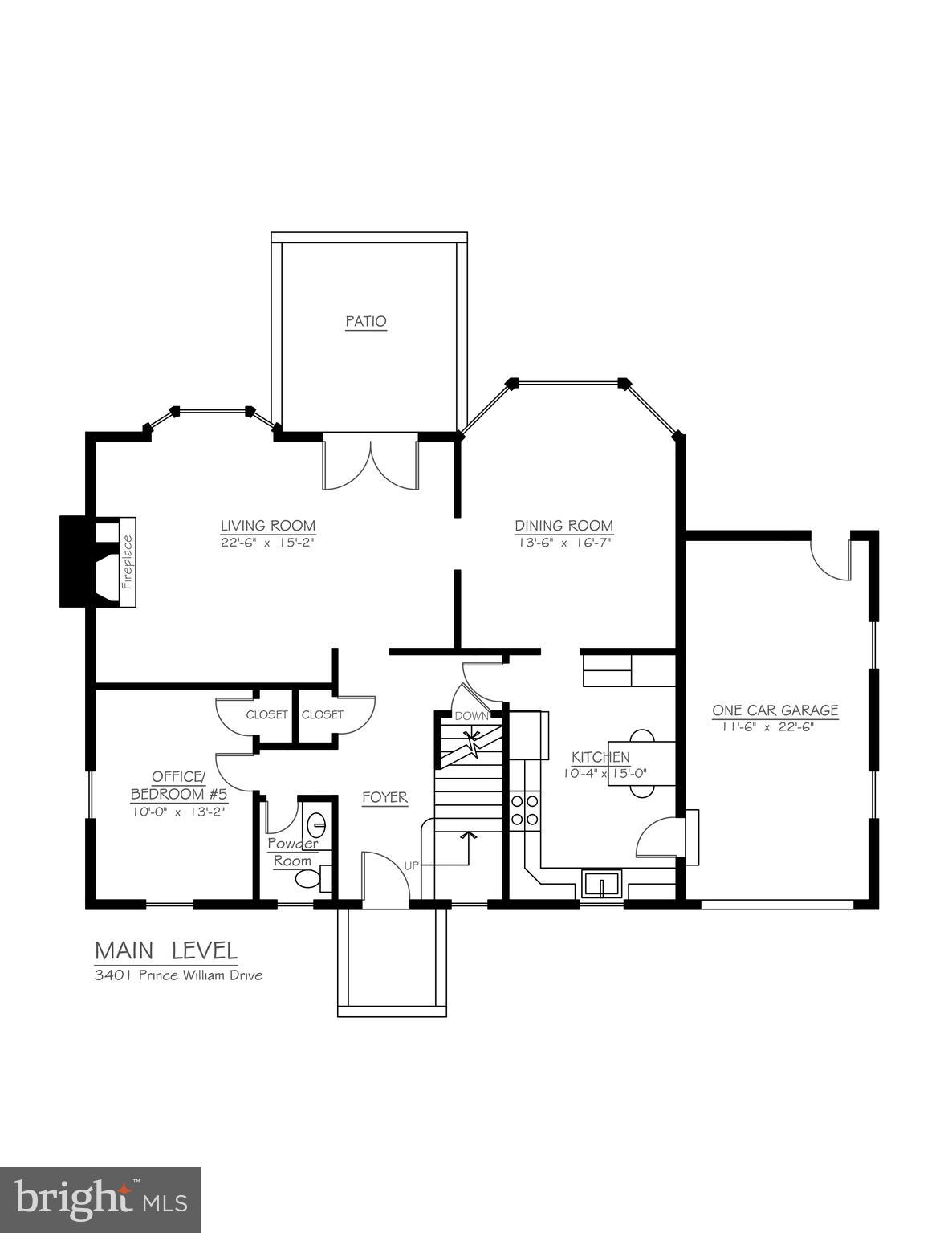 3401 Prince William Drive Fairfax, VA 22031 - Photo 31 of 33 Floorplan Main