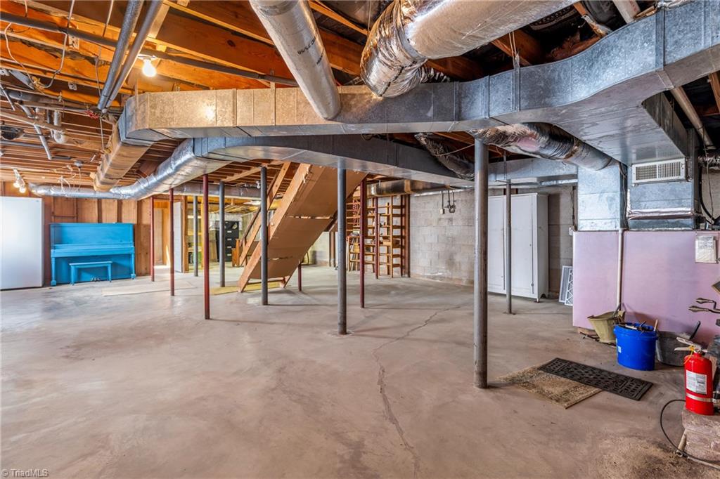 6356 Skylark Road Pfafftown, NC 27040 - Photo 36 of 48 Huge basement with full functional shower