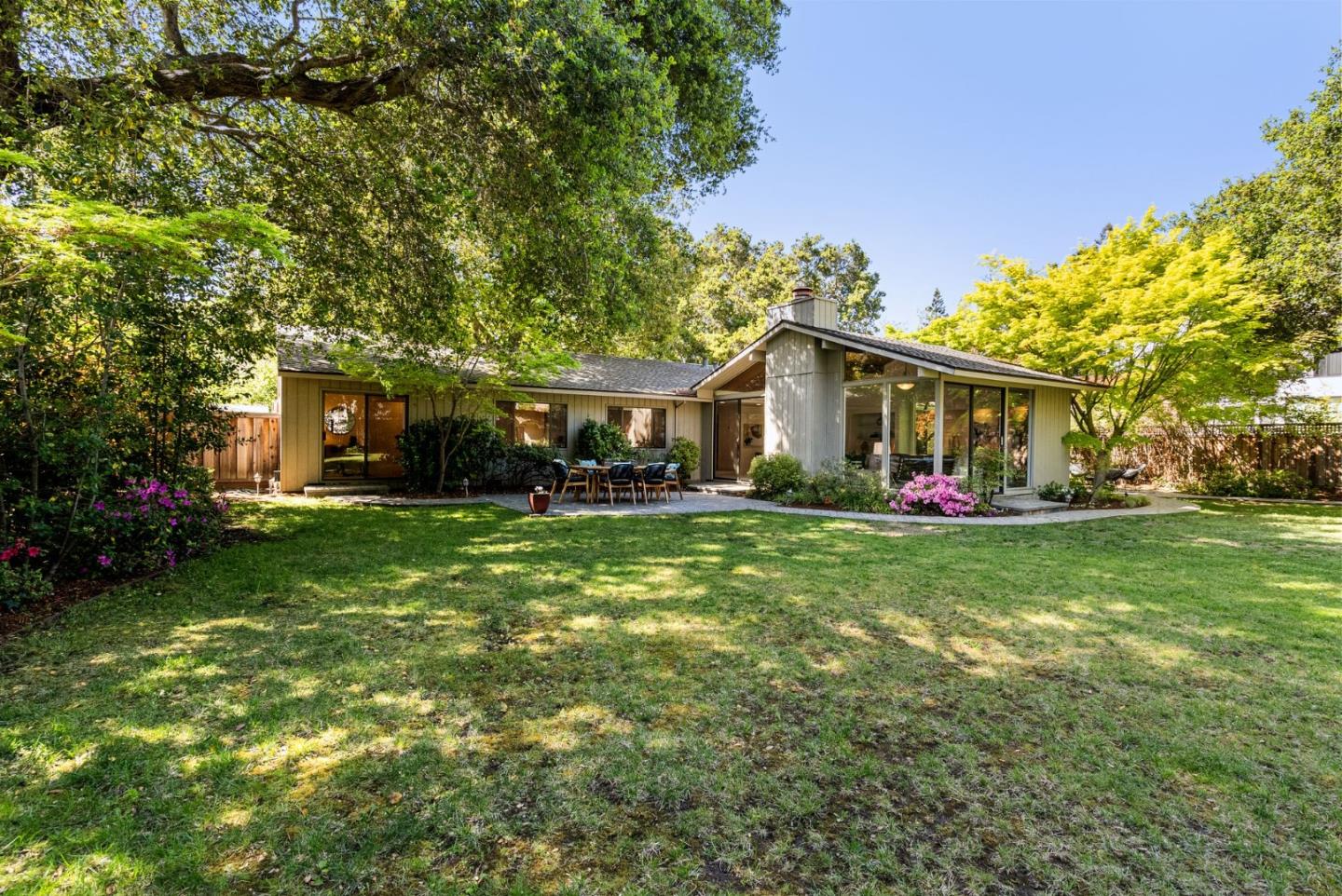 886 Berkeley Avenue Menlo Park, CA 94025 - Photo 24 of 46 a front view of house with yard and green space