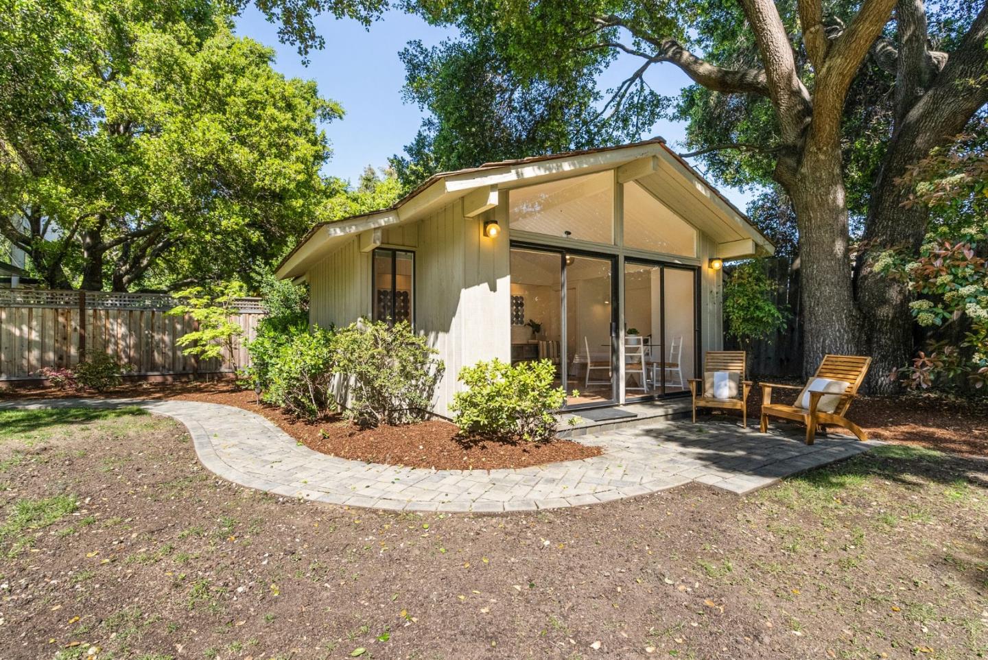 886 Berkeley Avenue Menlo Park, CA 94025 - Photo 34 of 46 a view of a house with backyard and sitting area