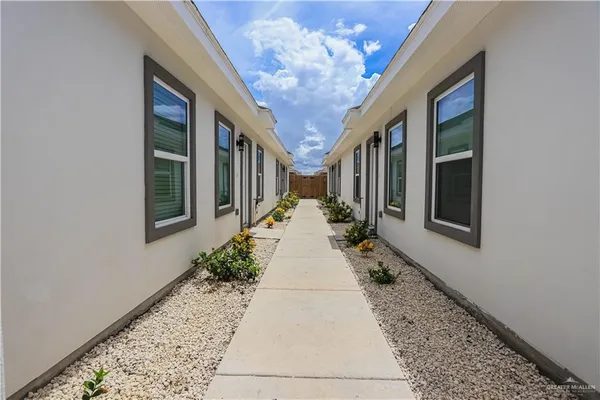 a front view of a house