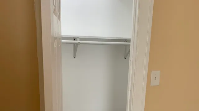 a close view of closet