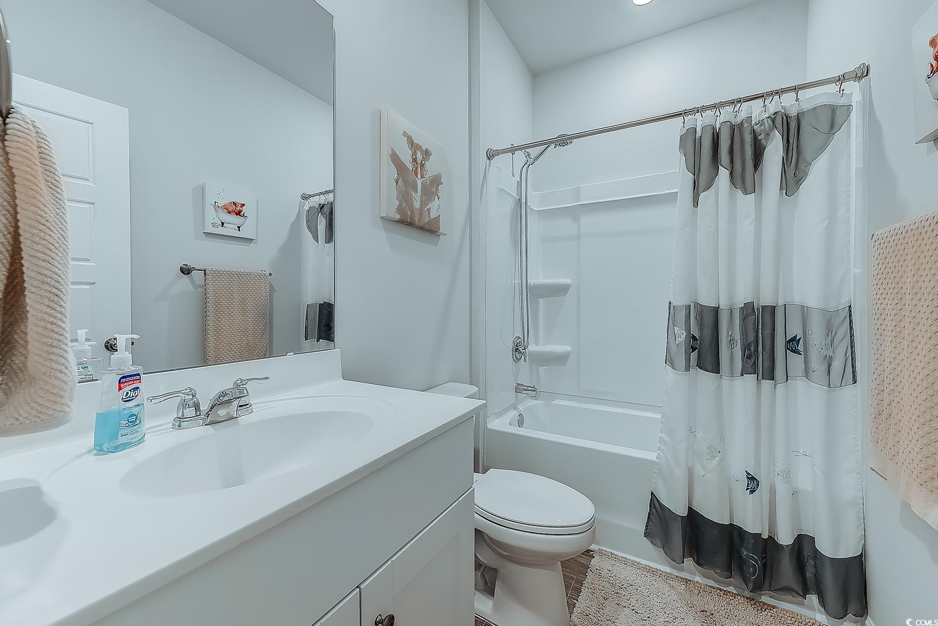 177 Fox Rae Drive Conway, SC 29526 - Photo 20 of 39 Full bathroom featuring shower / tub combo with curtain and vanity