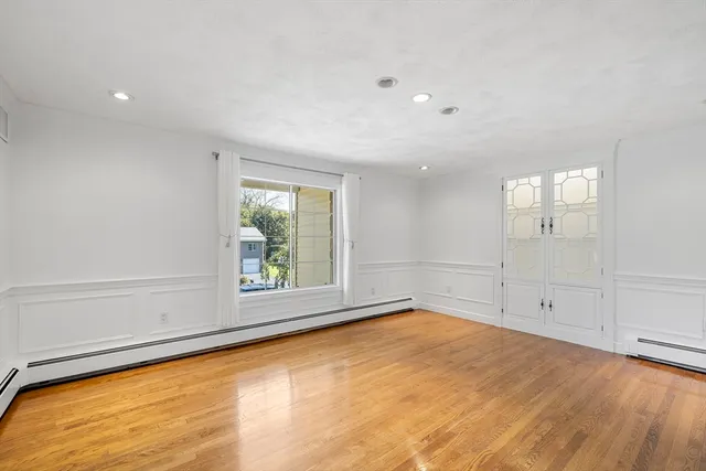 an empty room with window