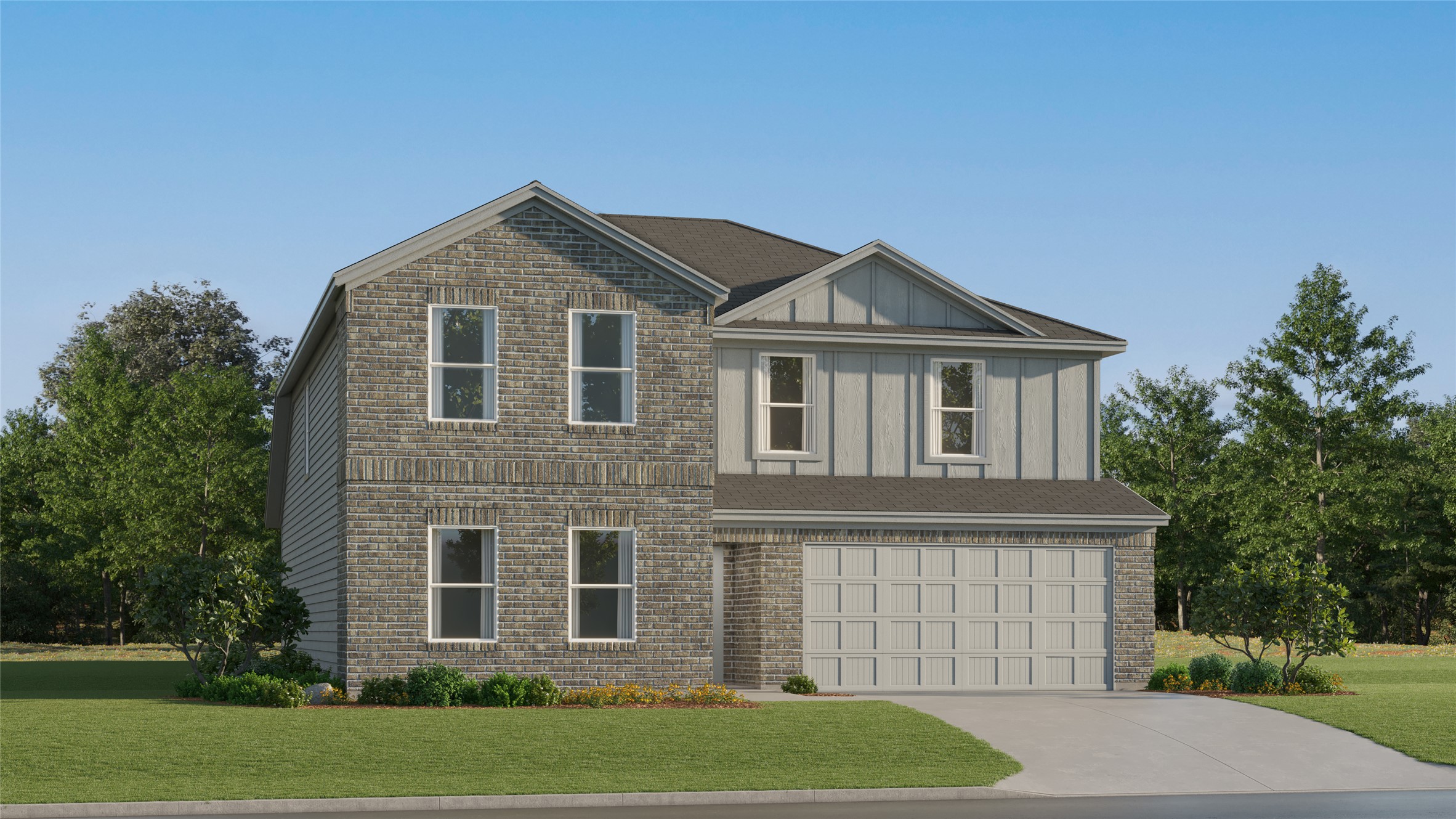309 Stratus Lane Hutto, TX 78634 - Photo 4 of 37 a front view of a house with a yard