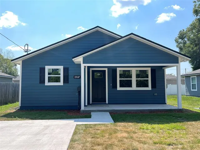 a front view of a house
