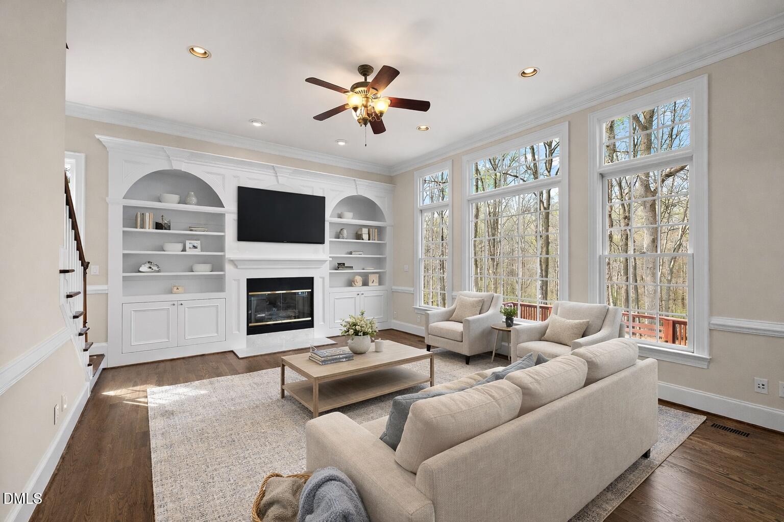 1525 Eglantyne Court Raleigh, NC 27613 - Photo 27 of 105 Cozy living room with traditional charm