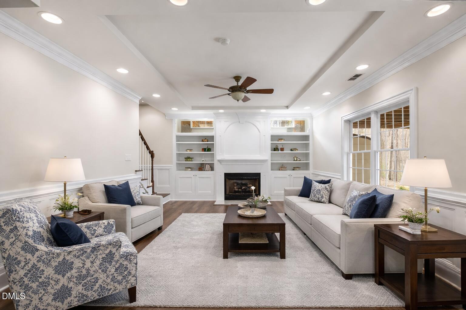 1525 Eglantyne Court Raleigh, NC 27613 - Photo 65 of 105 Spacious family room with traditional el