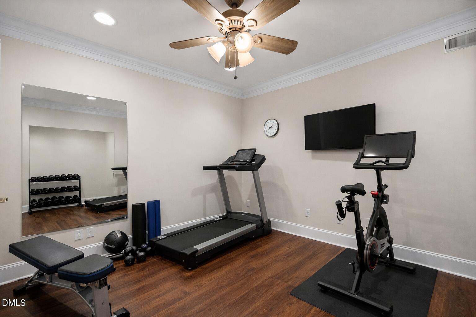 1525 Eglantyne Court Raleigh, NC 27613 - Photo 78 of 105 Home gym with workout equipment
