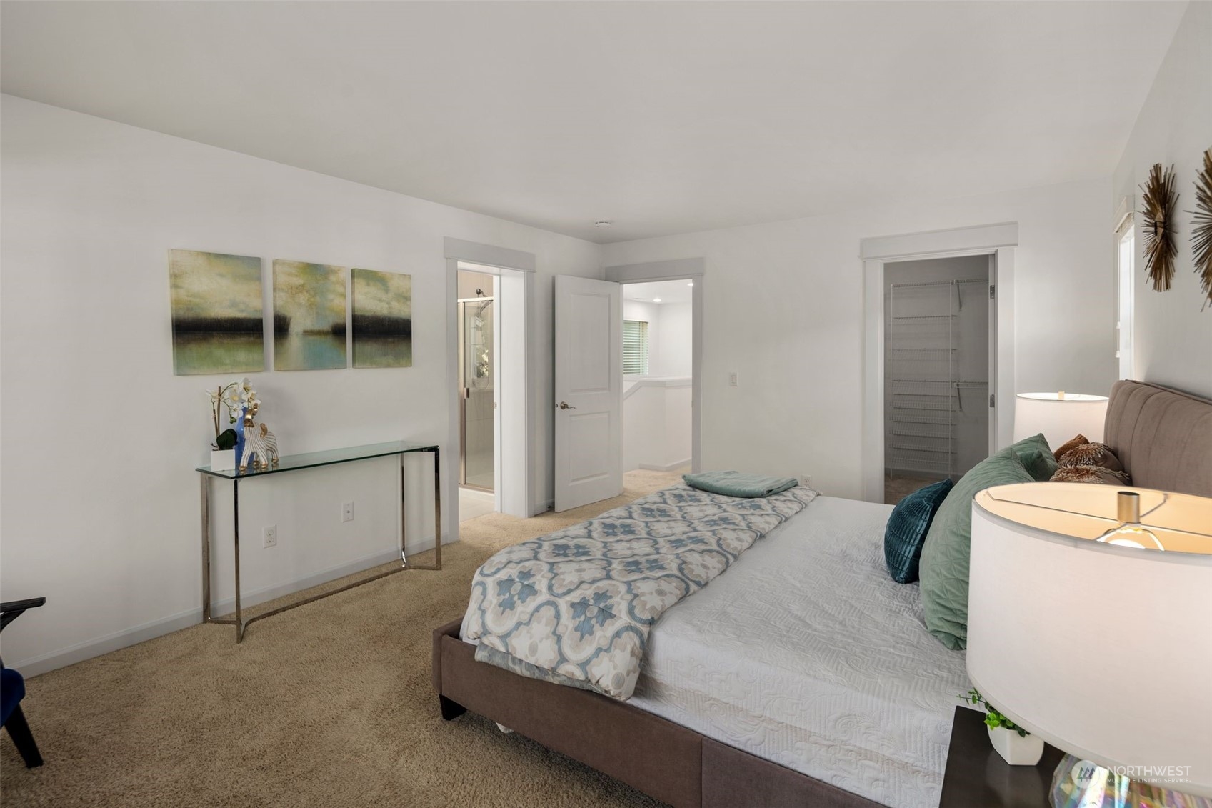 4429 186th Place Southeast Bothell, WA 98012 - Photo 21 of 37 a bedroom with a bed and a flat screen tv