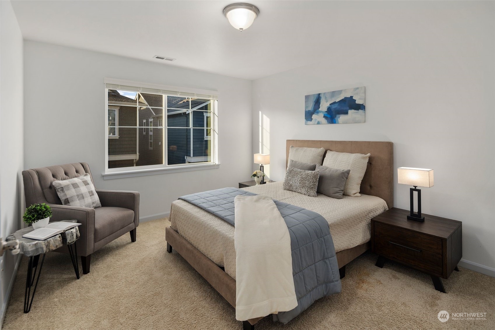 4429 186th Place Southeast Bothell, WA 98012 - Photo 28 of 37 a bedroom with a bed and a couch
