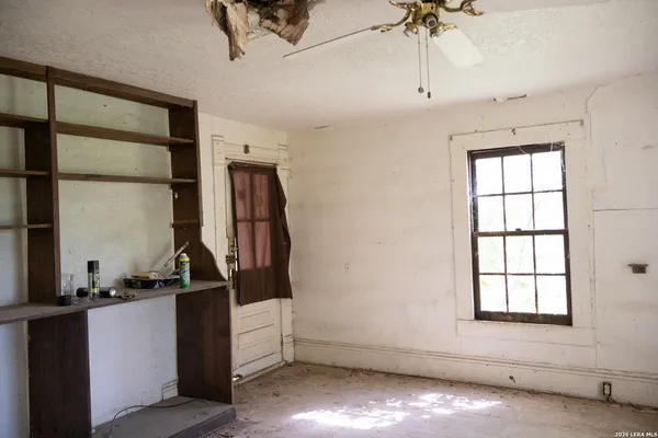 a view of a room with closet