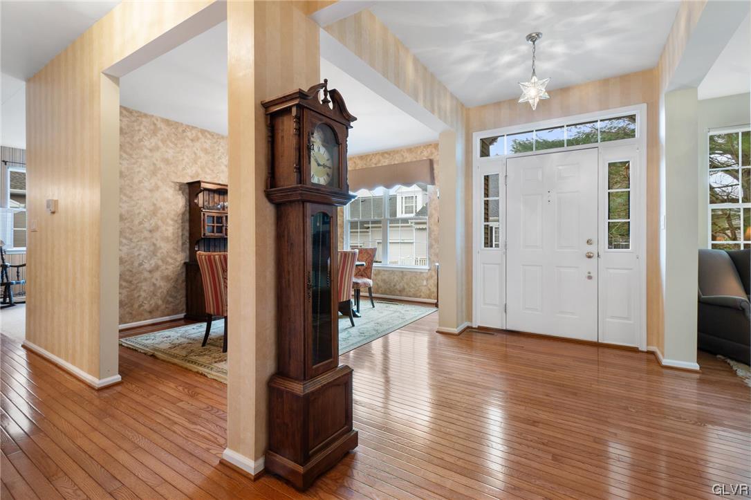1882 Gregory Place Hellertown, PA 18055 - Photo 4 of 28 a view of a hallway with wooden floor and entryway