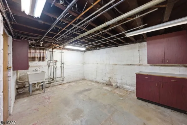 a view of a room with racks
