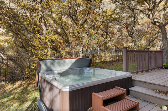 2078 Spring Oaks Drive Springville, UT 84663 - Photo 8 of 40 Deck featuring a hot tub