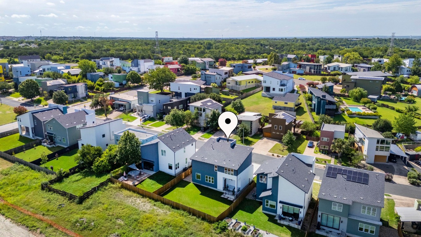 5428 Agatha Circle Austin, TX 78724 - Photo 33 of 40 an aerial view of house with yard swimming pool and ocean view