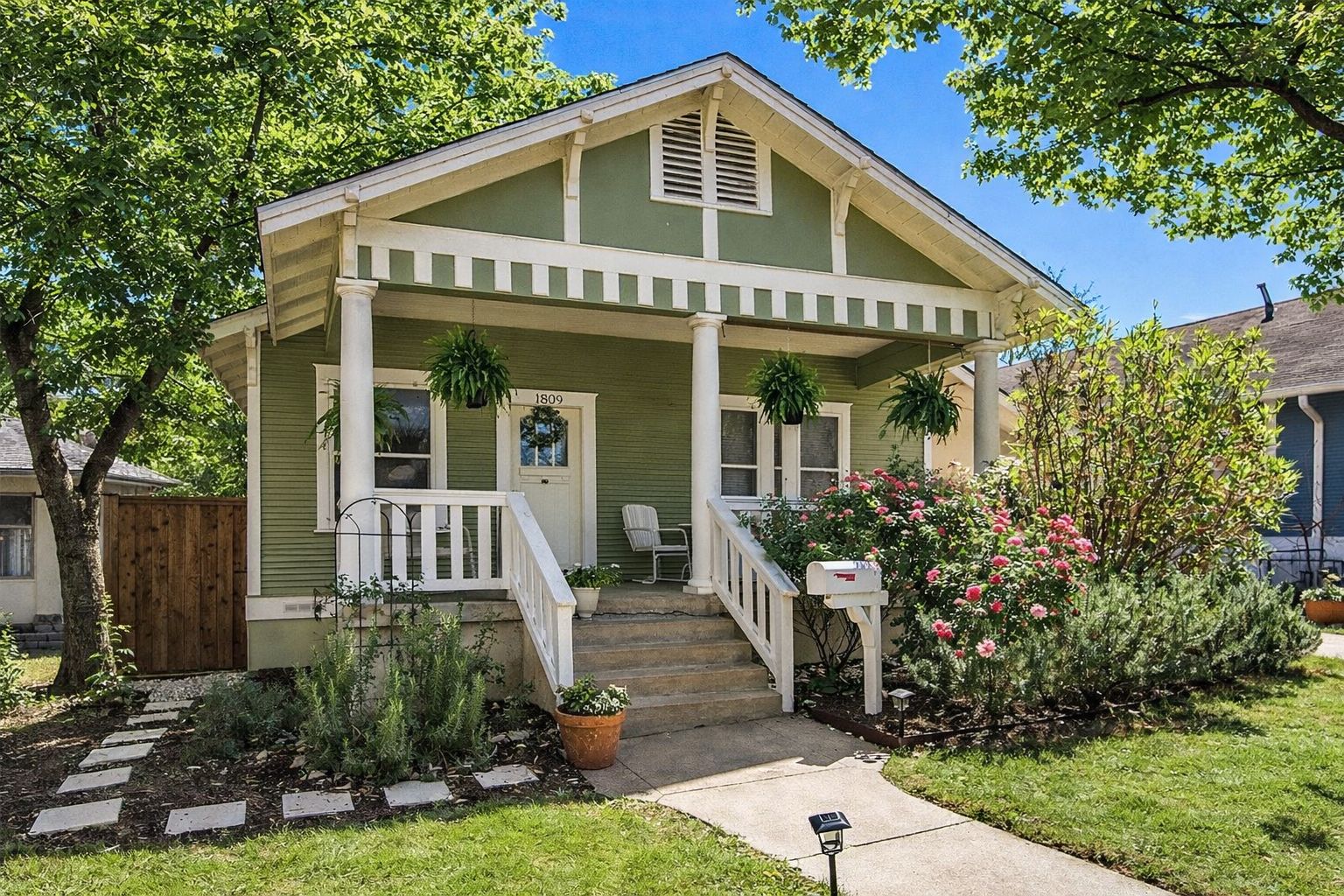 1809 Nickerson Street Austin, TX 78704 - Photo 2 of 31 a front view of a house with garden