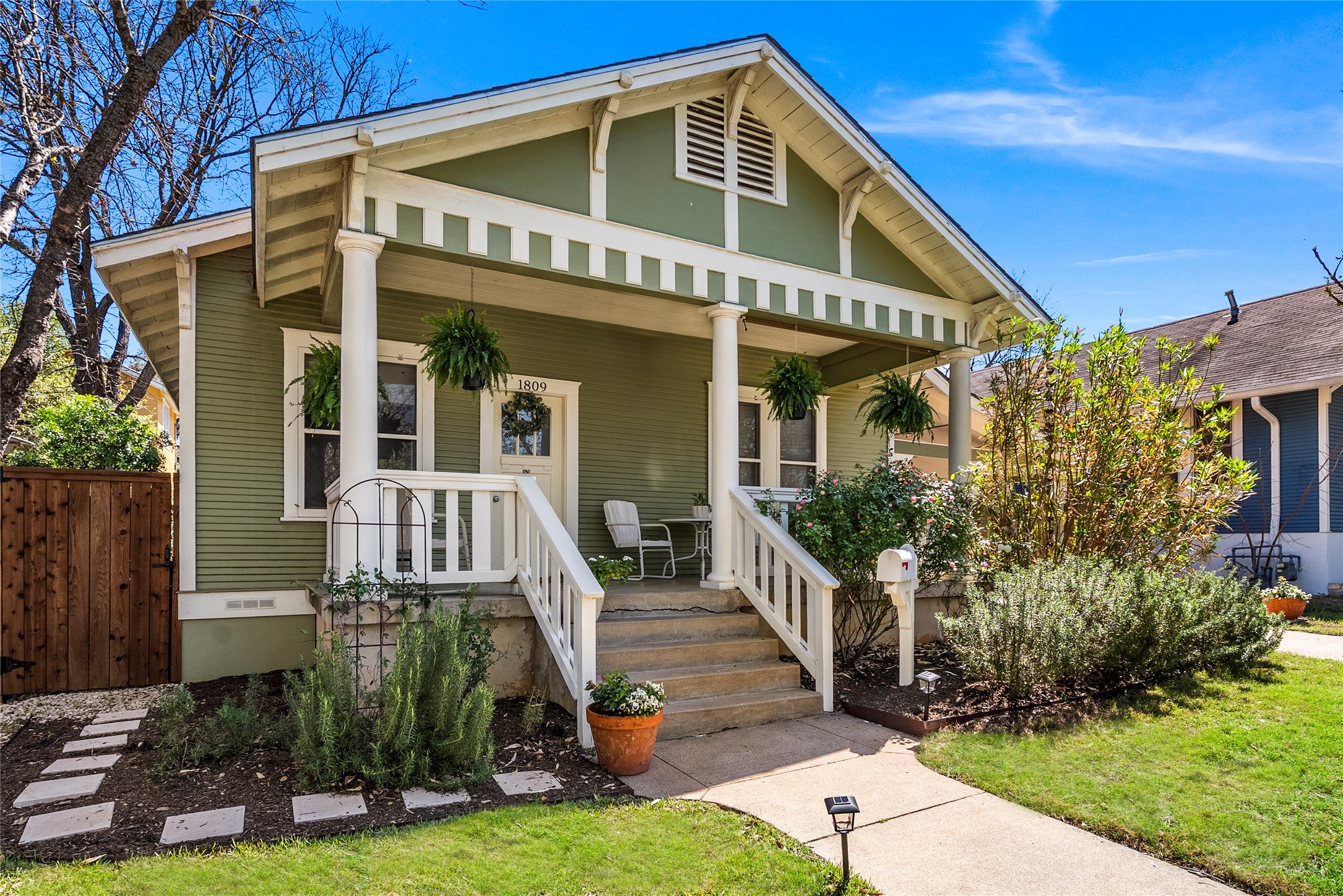 1809 Nickerson Street Austin, TX 78704 - Photo 2 of 31 a front view of a house with garden