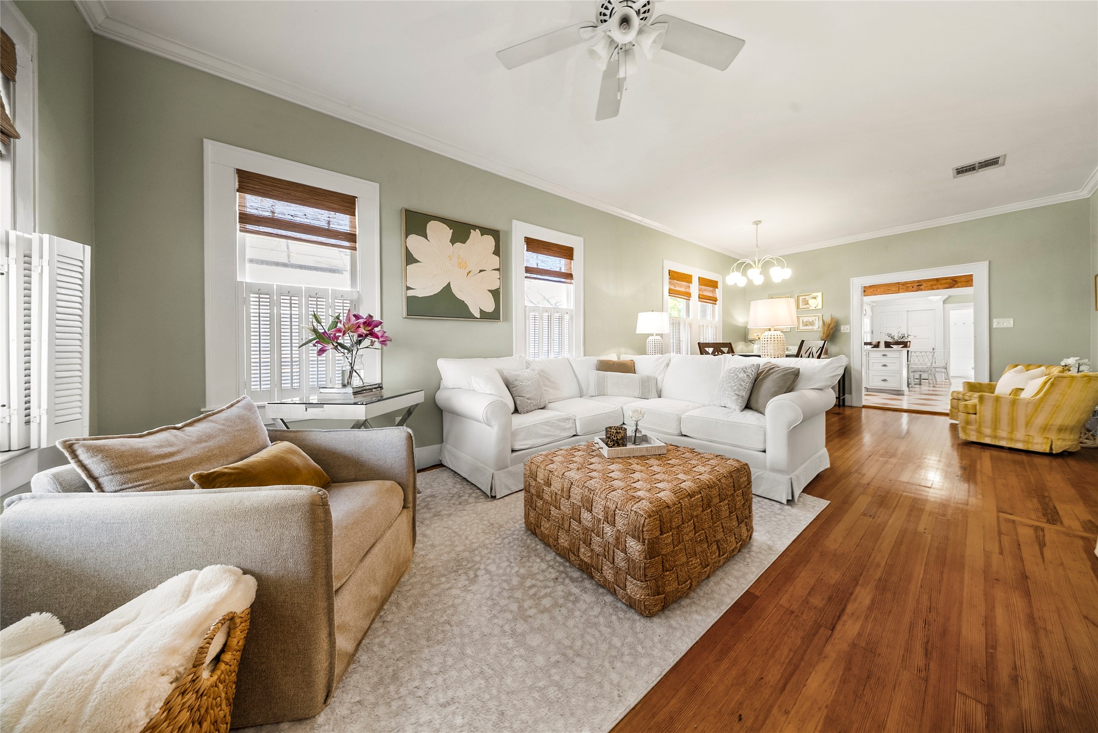 1809 Nickerson Street Austin, TX 78704 - Photo 6 of 31 a living room with furniture and a wooden floor