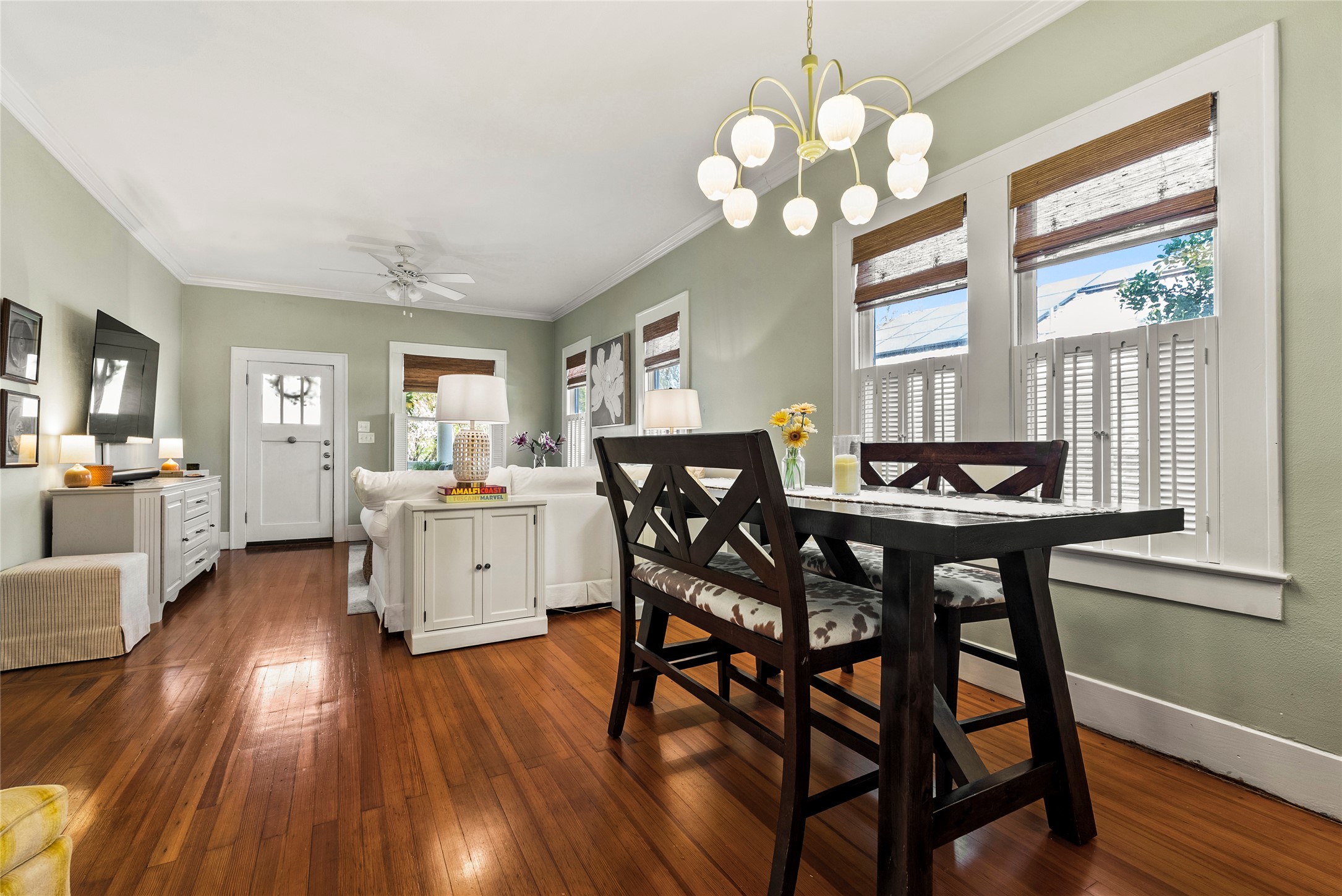 1809 Nickerson Street Austin, TX 78704 - Photo 8 of 31 a view of a dining room with furniture window and wooden floor