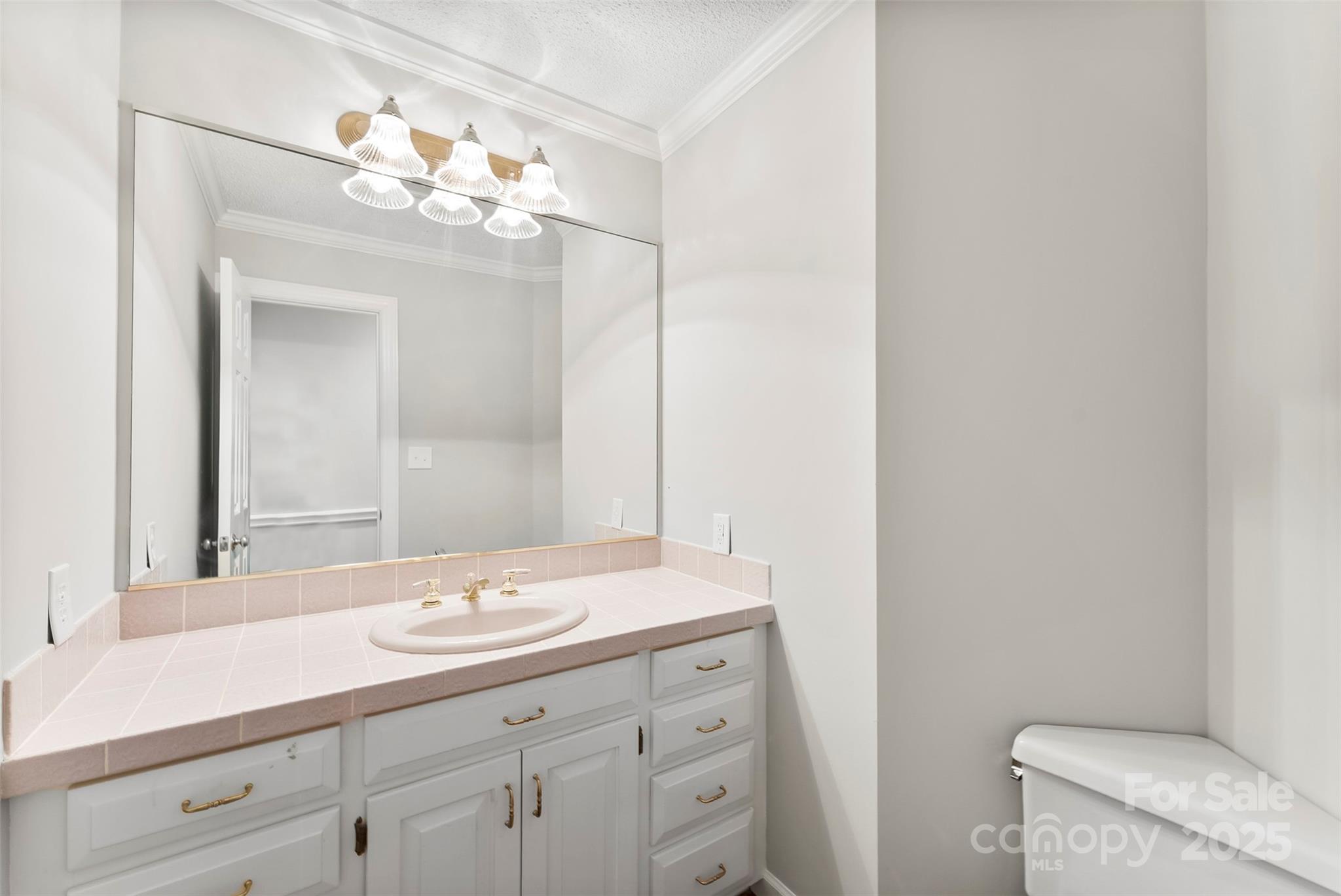 1505 North Cansler Street Kings Mountain, NC 28086 - Photo 16 of 46 a bathroom with a sink and a mirror