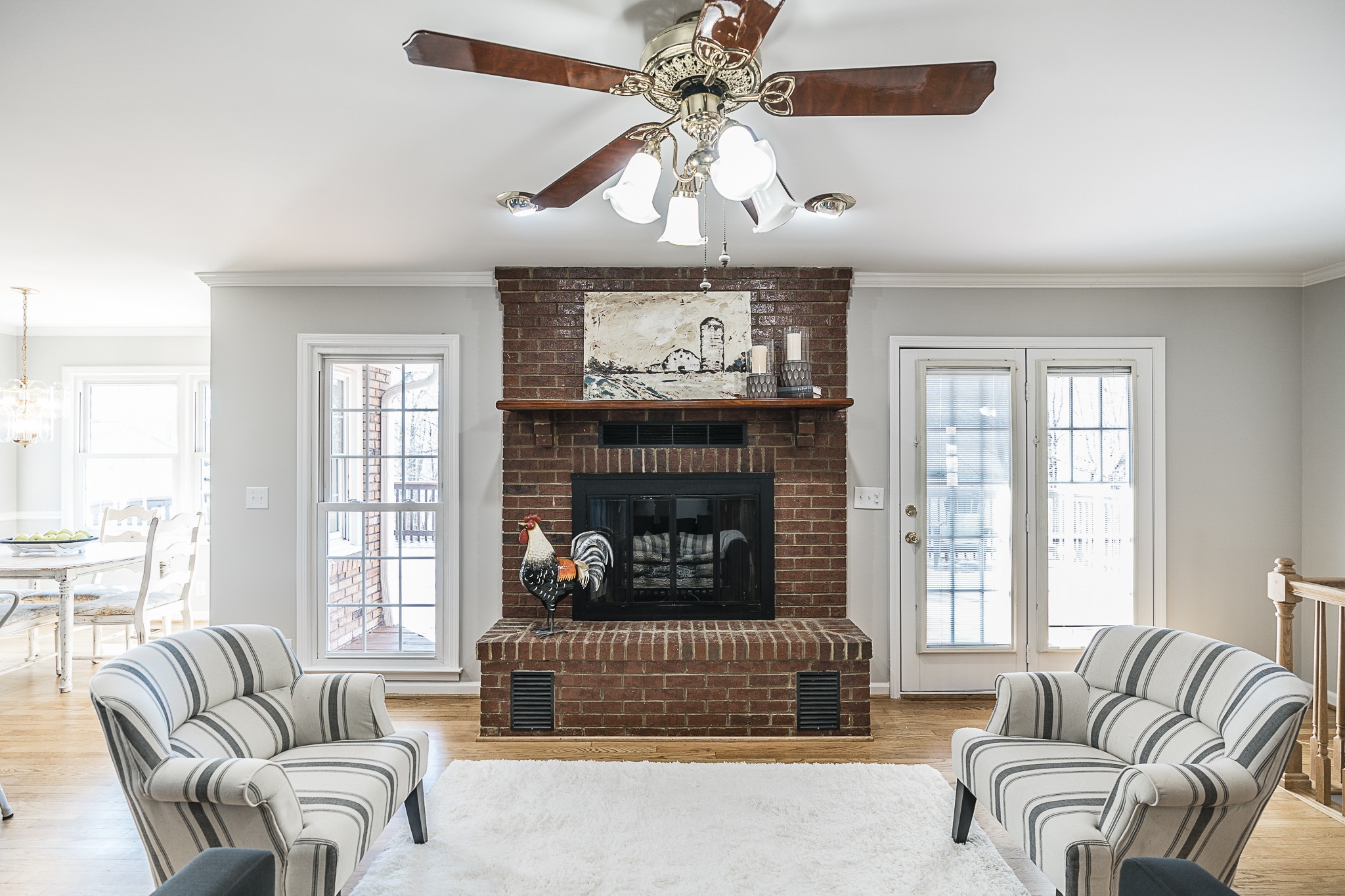 1626 Valley View Road Goodlettsville, TN 37072 - Photo 15 of 70 a living room with furniture a large window and a fireplace