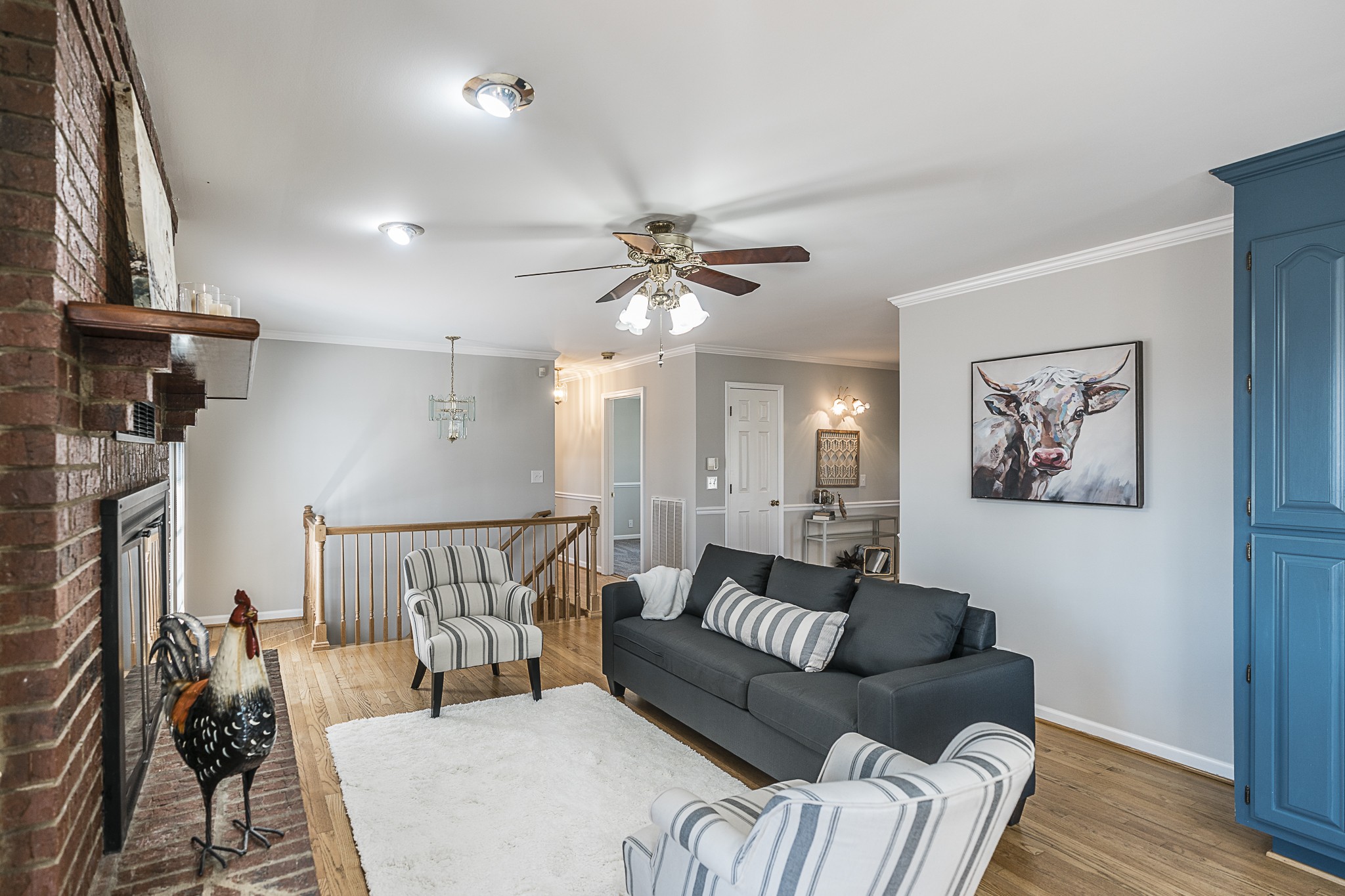 1626 Valley View Road Goodlettsville, TN 37072 - Photo 17 of 70 a living room with furniture and wooden floor