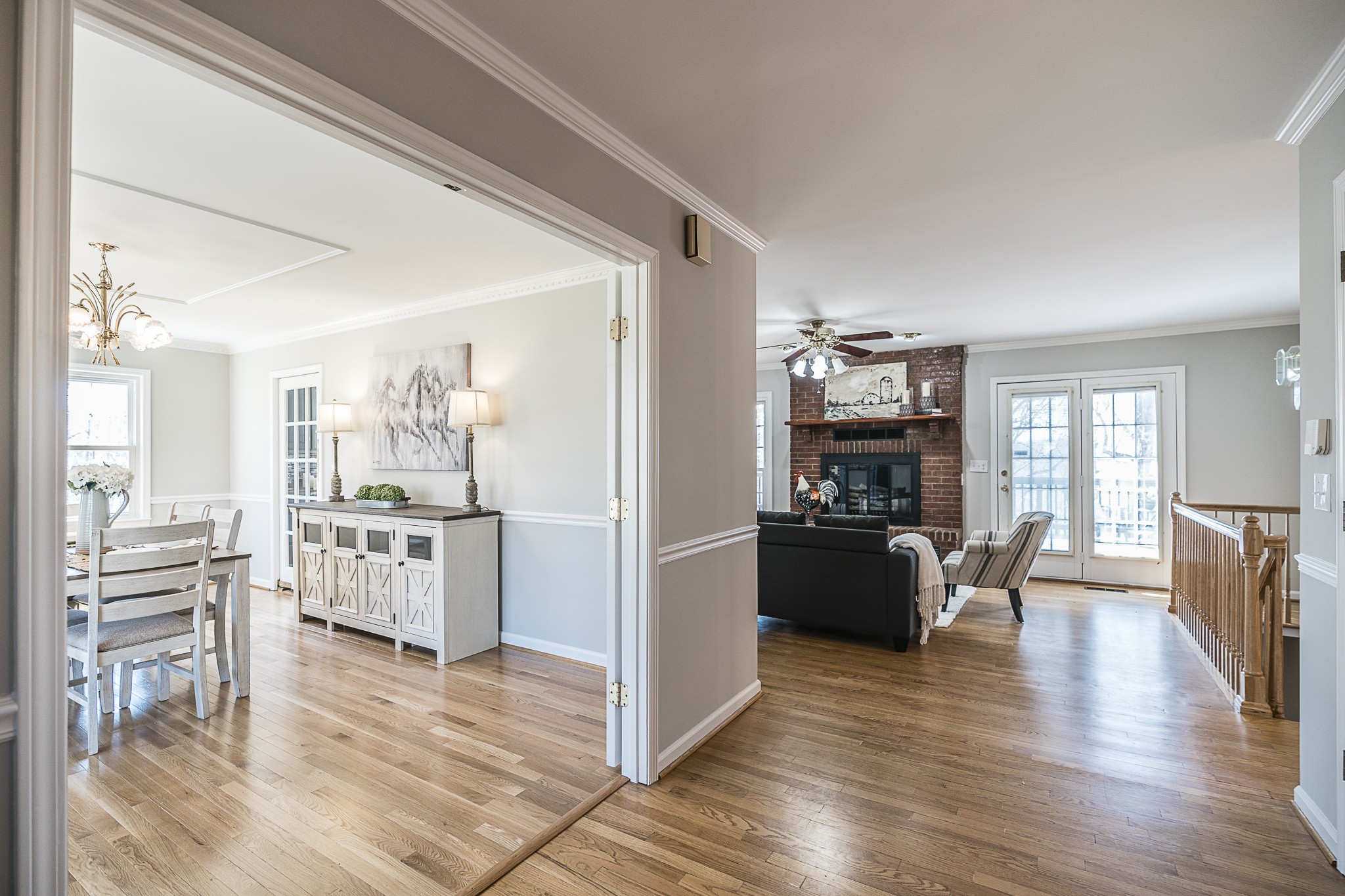 1626 Valley View Road Goodlettsville, TN 37072 - Photo 7 of 70 a kitchen with a wooden floor and white appliances