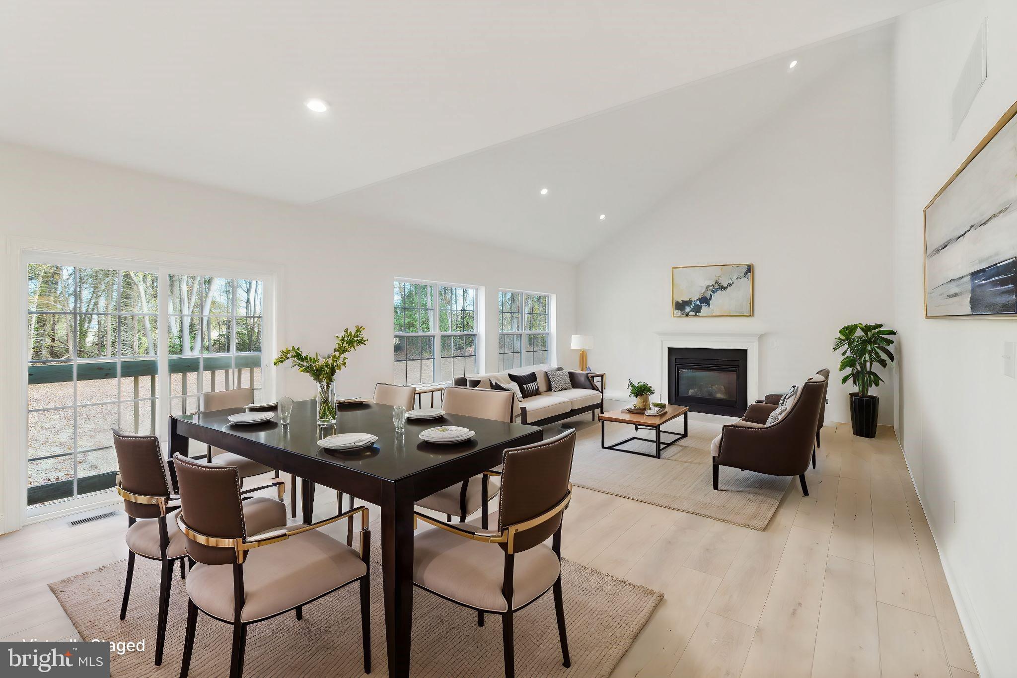 35 Barbertown Point Breeze Road Frenchtown, NJ 08825 - Photo 13 of 43 a view of a dining room with furniture window and outside view