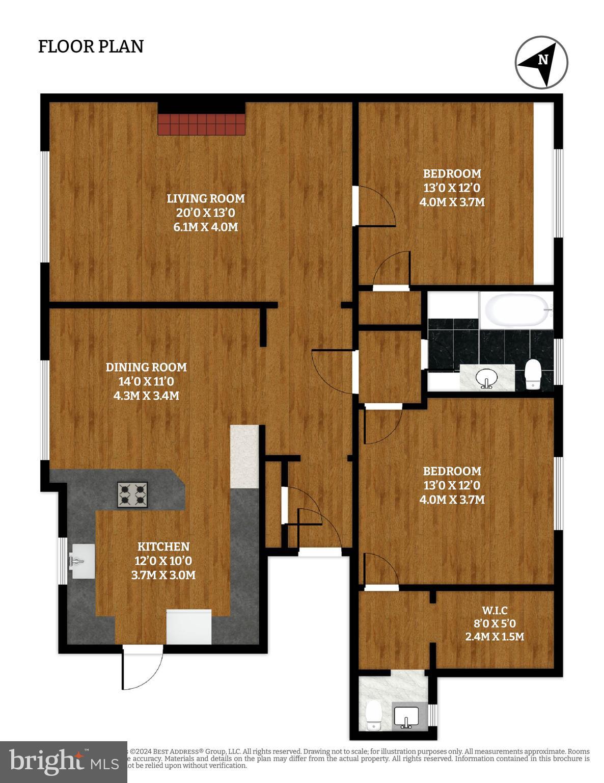 3000 Tilden Street Northwest, Unit 503I Washington, DC 20008 - Photo 60 of 60 Interior Floor Plan