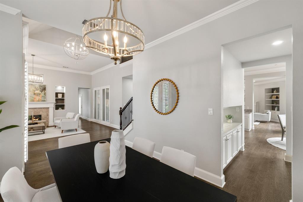 4512 Banyon Lane Dallas, TX 75287 - Photo 7 of 40 4512 Banyan Ln-Butler's pantry connecting dining room and kitchen by Fang Underhill