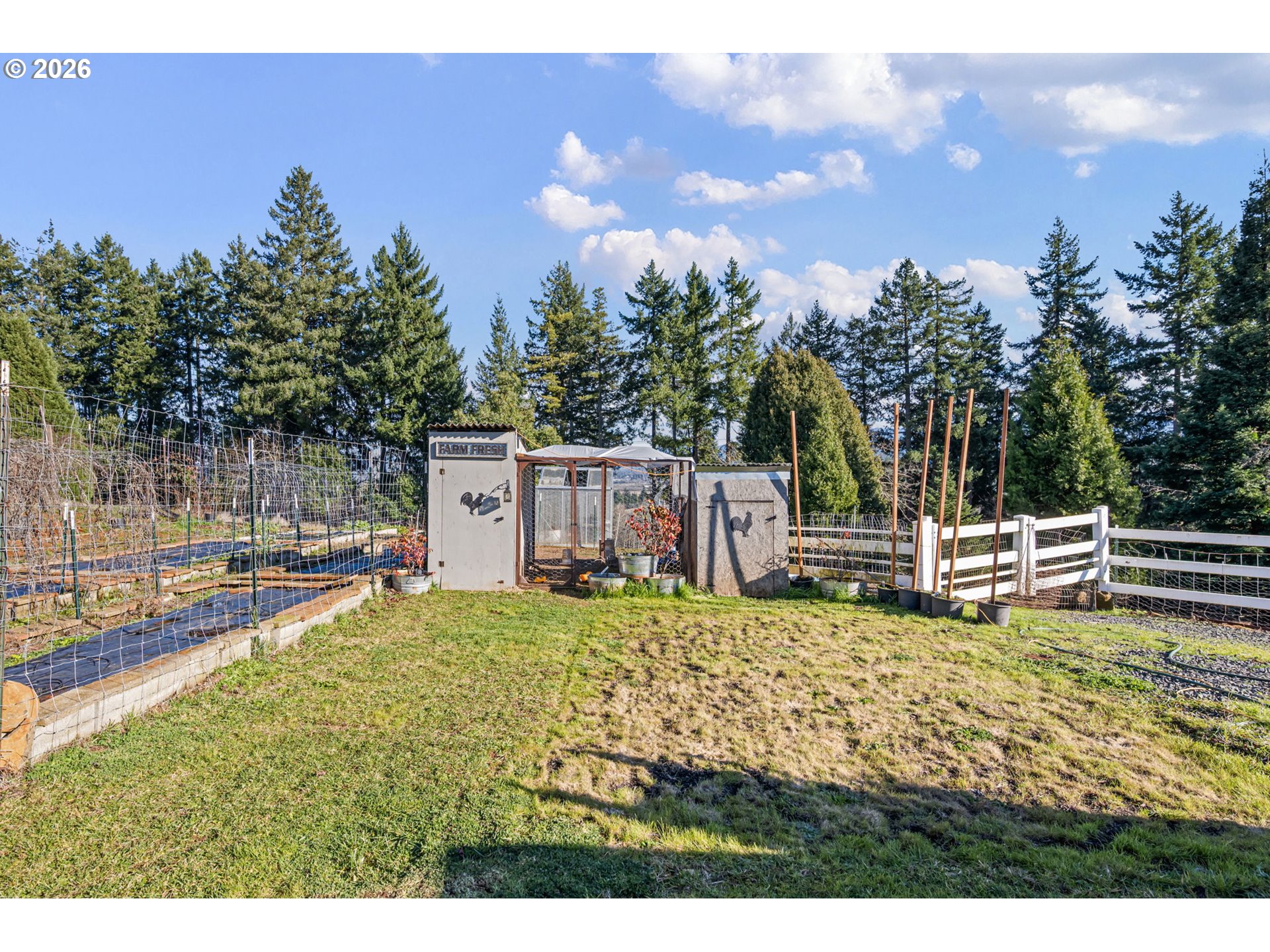 83149 Mickelson Road Creswell, OR 97426 - Photo 23 of 34 a view of a house with backyard and sitting area