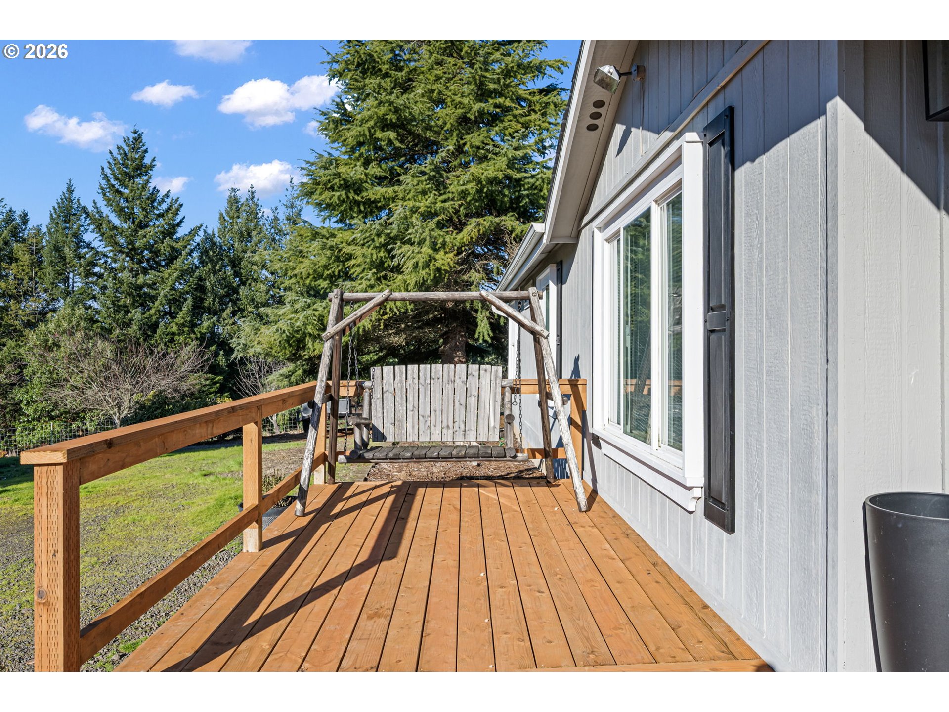 83149 Mickelson Road Creswell, OR 97426 - Photo 26 of 34 a view of balcony with wooden floor