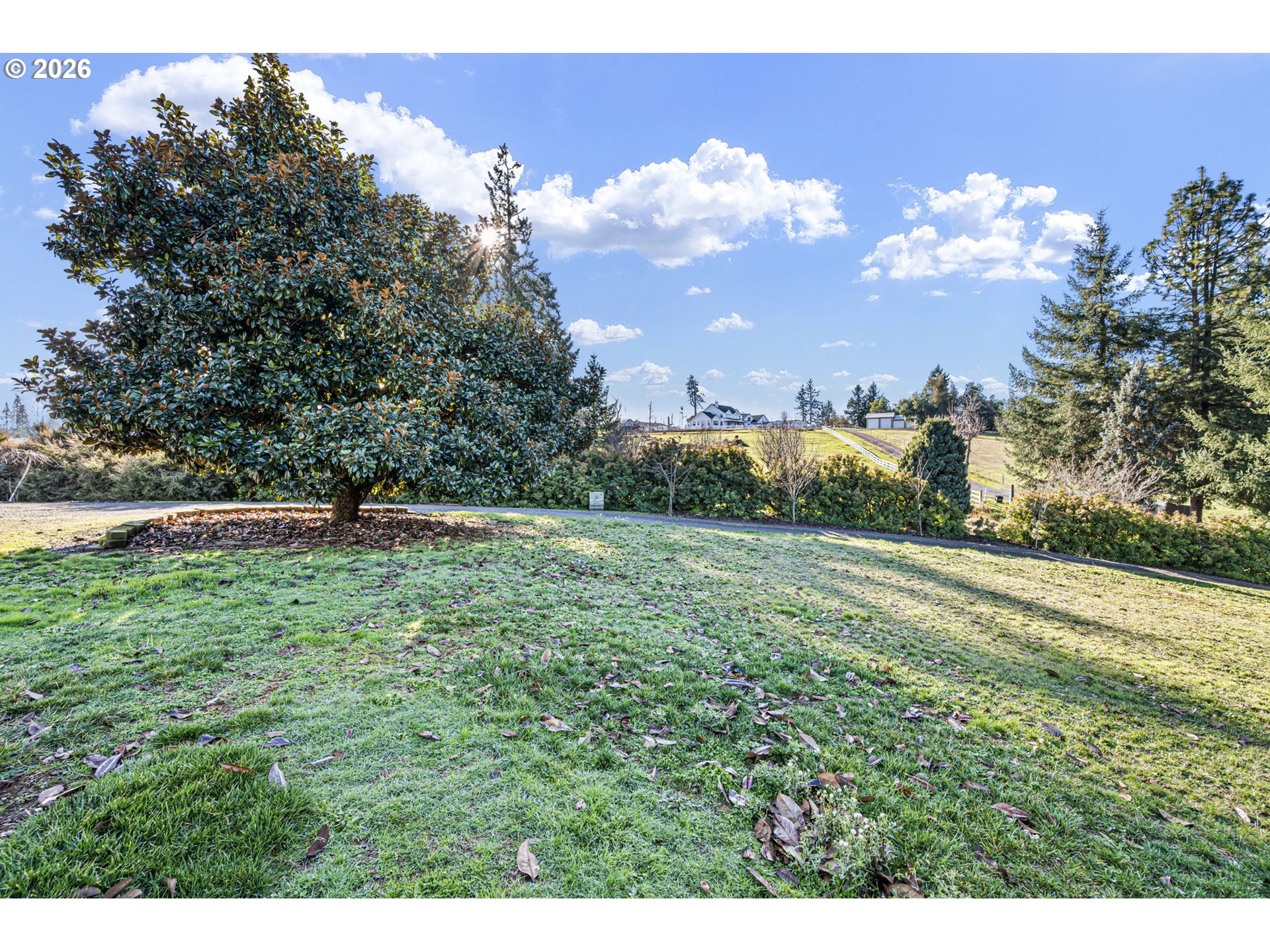 83149 Mickelson Road Creswell, OR 97426 - Photo 28 of 34 a view of a big yard with an outdoor space and seating