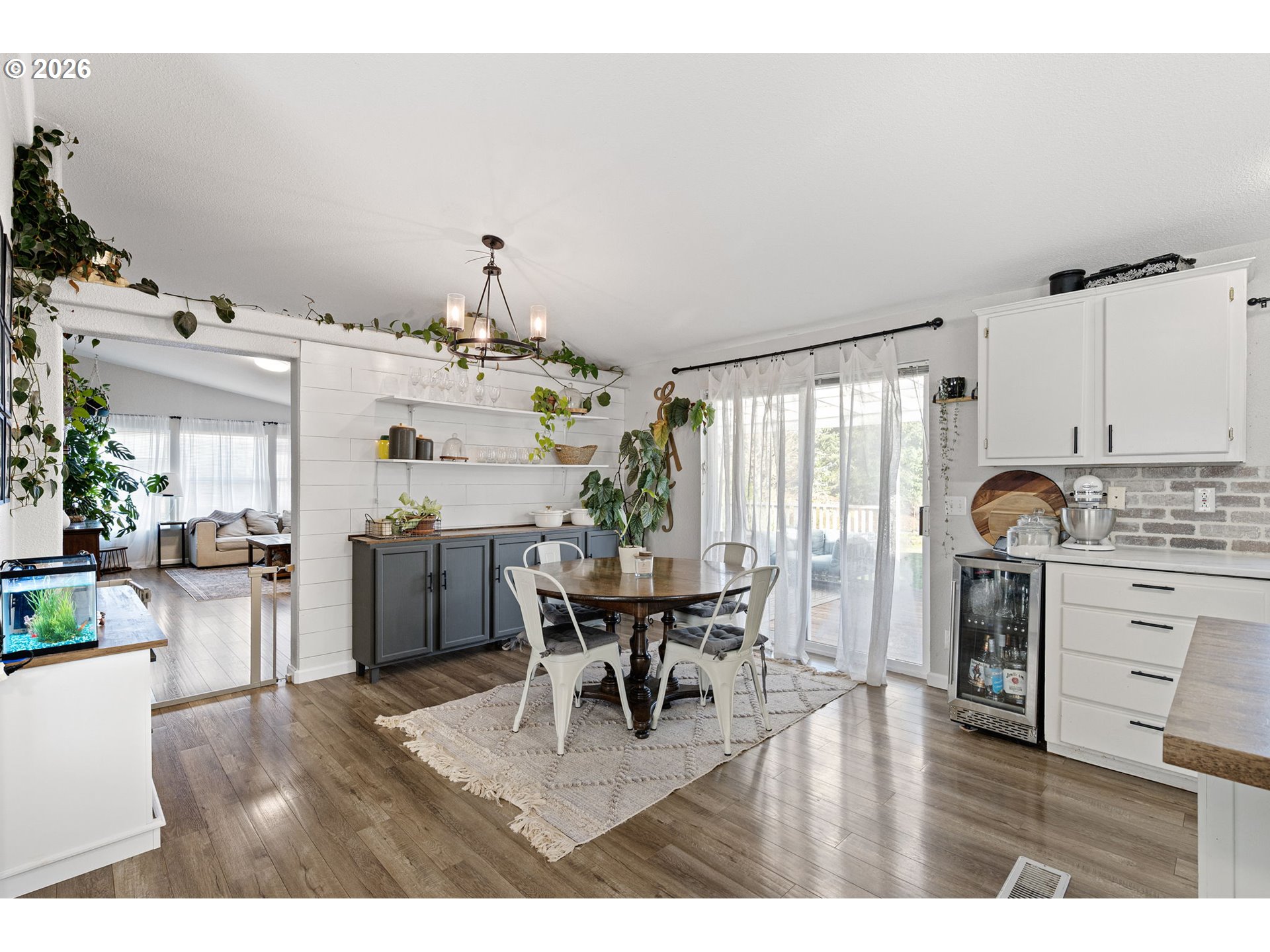 83149 Mickelson Road Creswell, OR 97426 - Photo 5 of 34 a dining room with furniture and wooden floor