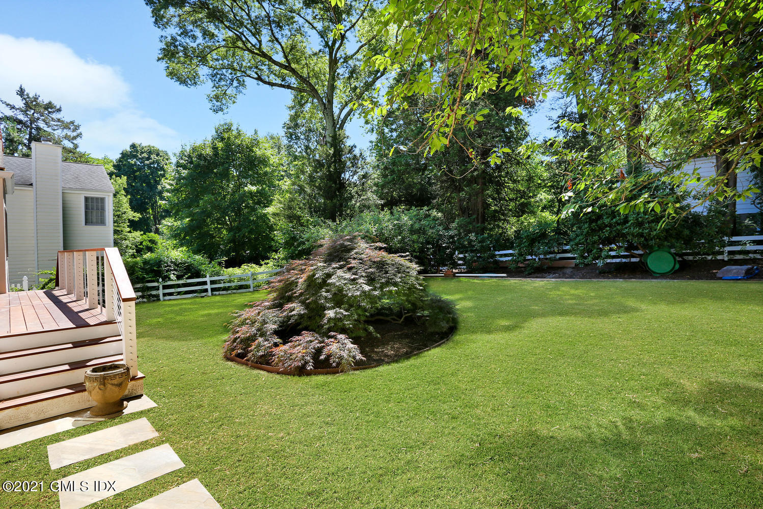 44 Summit Road Riverside, CT 06878 - Photo 28 of 28 a view of a garden with a slide