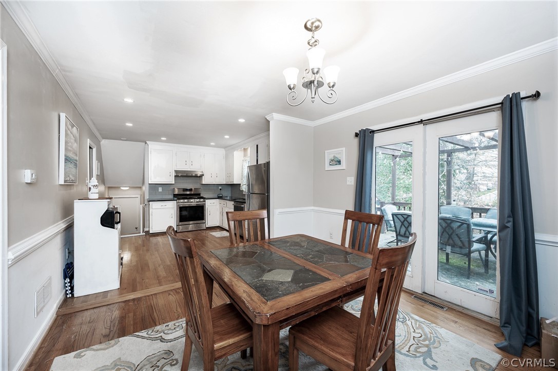 8371 Cardova Road Richmond, VA 23227 - Photo 6 of 25 Dining room leads to deck