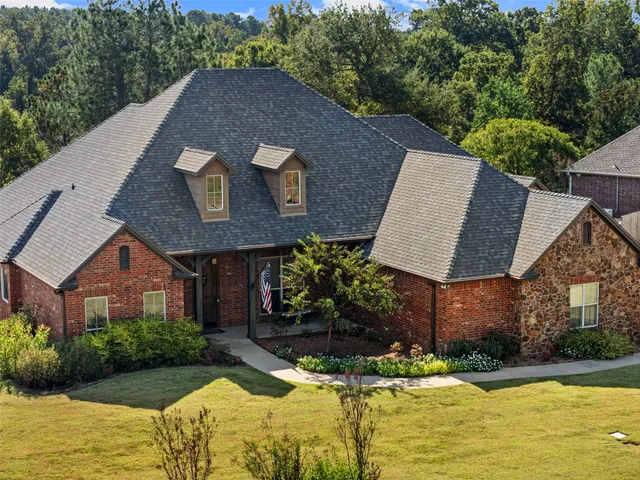 a aerial view of a house