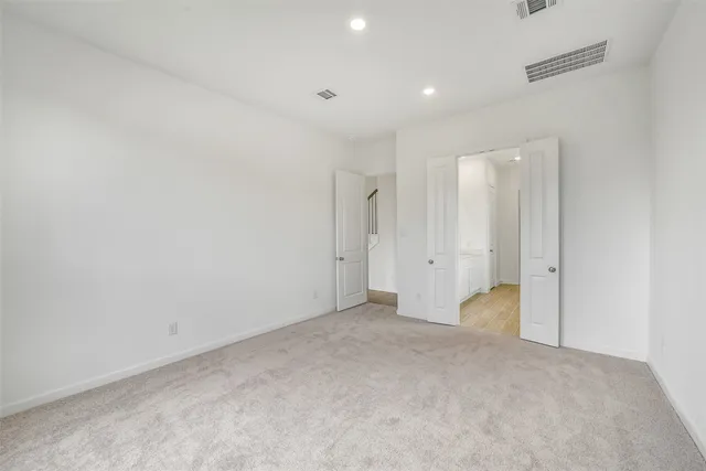 a view of an empty room