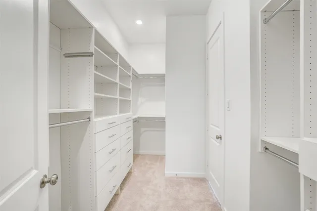 a view of walk in closet