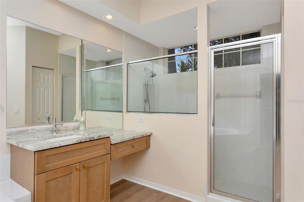 11209 Pine Lilly Place Lakewood Ranch, FL 34202 - Photo 19 of 26 a bathroom with a sink and a mirror