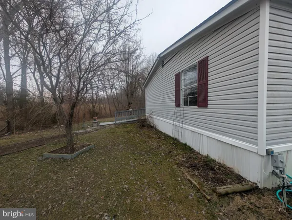 a view of a house with backyard and trees