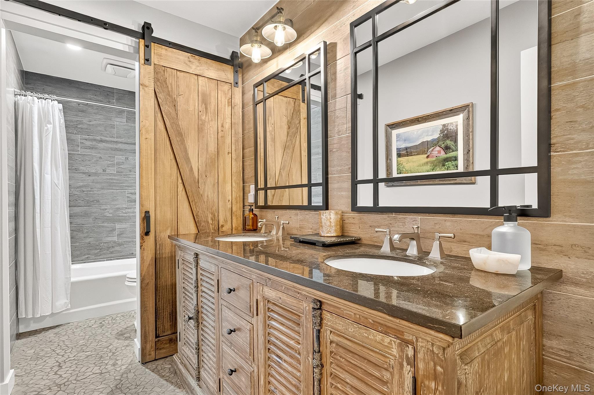 6 Gooler Court Stony Point, NY 10980 - Photo 29 of 50 a bathroom with a double vanity sink and a mirror