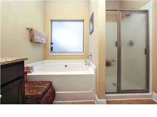 14 Riverbirch Loop Santa Rosa Beach, FL 32459 - Photo 10 of 20 a bathroom with a tub shower and a sink
