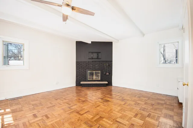 a view of an empty room