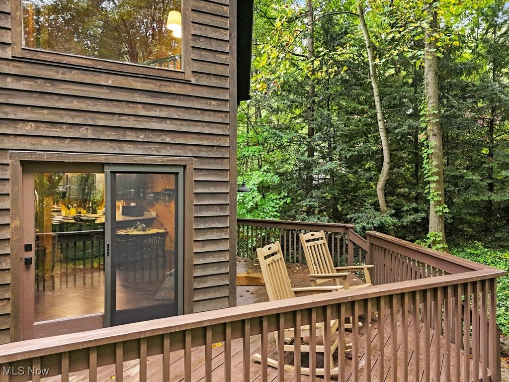 View of deck